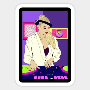 DJ Girl Sticker